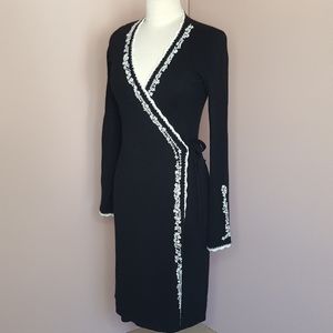 Design History Wrap Sweater Dress